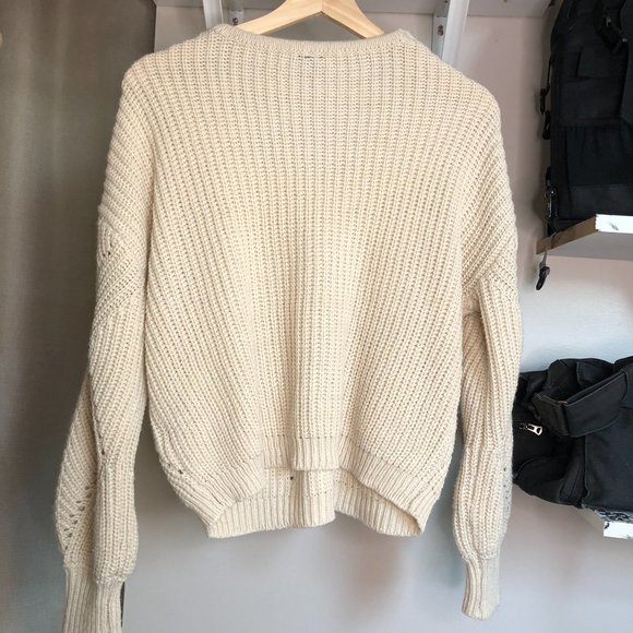 Moon & Madison Boho Beige Neutral Sweater - Picture 4 of 4